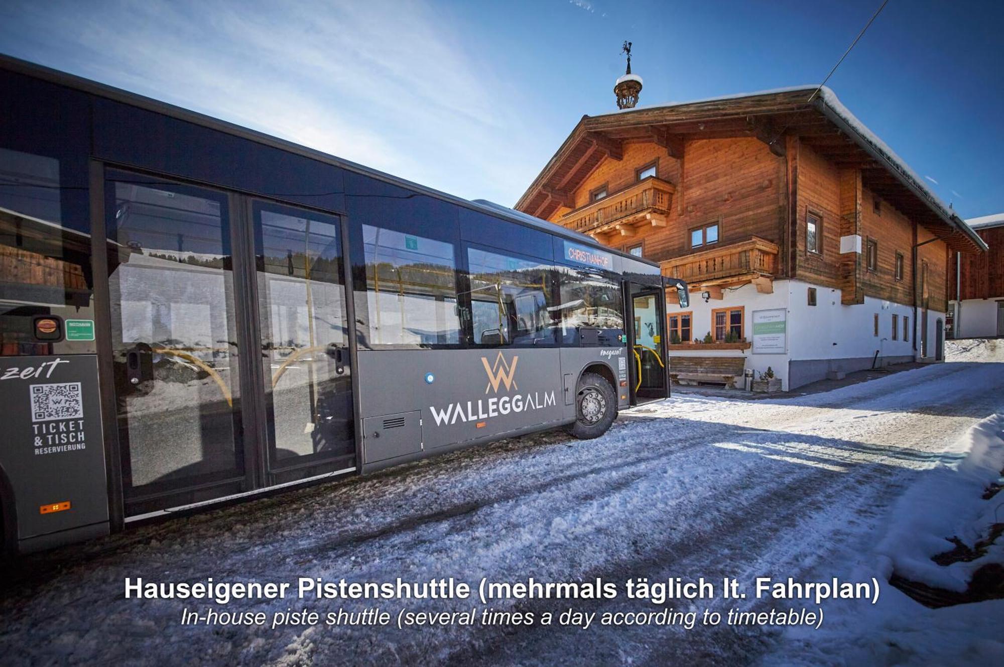 Ski In-Ski Out - Gaestehaeuser Saalbach-Hinterglemm - Wallegghof Christianhof Zewnętrze zdjęcie